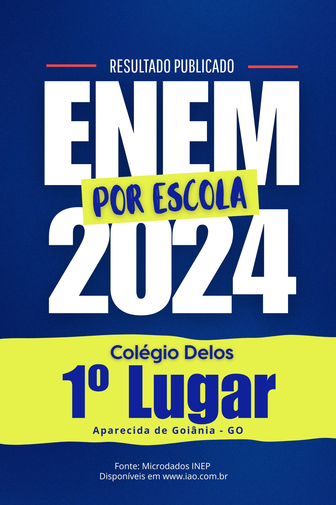 Colégio Delos conquista o 1º Lugar no ENEM 2024